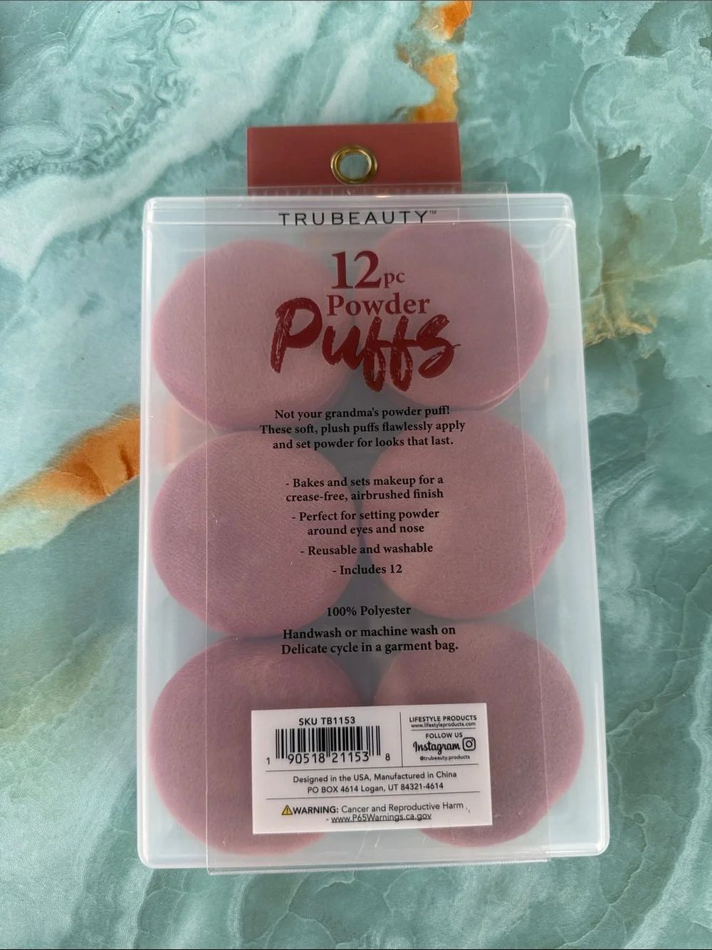 Trubeauty 12pc Powder Puffs - Pink